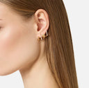 Cercei ELISABETTA FRANCHI, Orecchini Strass Mini Logo-Oro Giallo