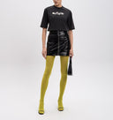 Tricou OFF WHITE, Frontal Logo, Roses, Black