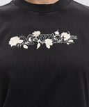 Tricou OFF WHITE, Frontal Logo, Roses, Black