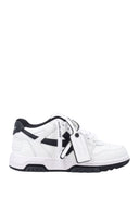 Sneakers OFF WHITE, Out of Office, Black Arrow logo, Piele, Alb