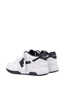Sneakers OFF WHITE, Out of Office, Black Arrow logo, Piele, Alb