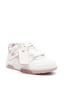 Sneakers OFF WHITE, Out Of Office, Pink Leather, White