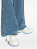 Sneakers OFF WHITE, Out Of Office, Baby Blue Leather, White