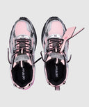 Sneakers OFF WHITE, Be Right Back Lace-Up, Women, Pink Details, Grey