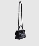 Geanta OFF WHITE, Jitney 1.4 black leather bag with X-ray print, Negru