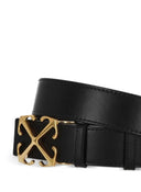 Curea OFF WHITE, signature Arrows motif-buckle leather belt