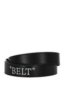 Curea OFF WHITE, signature Arrows motif-buckle leather belt