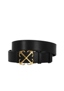 Curea OFF WHITE, signature Arrows motif-buckle leather belt