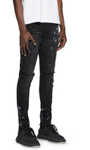 Jeans PURPLE, P001 Black Overspray, Low-rise Skinny Jeans