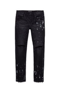Jeans PURPLE, P001 Black Overspray, Low-rise Skinny Jeans