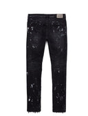 Jeans PURPLE, P001 Black Overspray, Low-rise Skinny Jeans