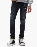 Jeans PURPLE, P001 low-rise, Reflective Paint Repair