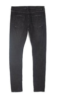 Jeans PURPLE, Low rise skinny, Black Overspray