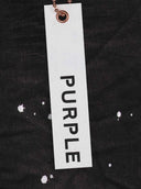 Jeans PURPLE, Low rise skinny, Black Overspray
