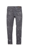 Jeans PURPLE,  Worn Grey Knee Slit, Low rise skinny