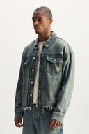 Jachetă PURPLE, Denim Reflective Selvedge