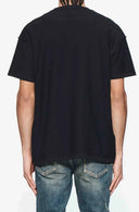 Tricou PURPLE, Textured Inside Out tee, Black