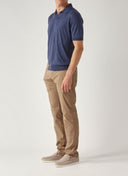Tricou GRAN SASSO, Men's silk polo shirt