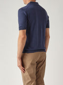 Tricou GRAN SASSO, Men's silk polo shirt