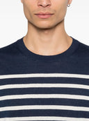 Tricou GRAN SASSO, striped short-sleeve sweater