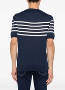 Tricou GRAN SASSO, striped short-sleeve sweater