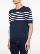 Tricou GRAN SASSO, striped short-sleeve sweater