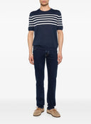 Tricou GRAN SASSO, striped short-sleeve sweater