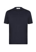 Tricou GRAN SASSO, Interlock pima cotton t-shirt, Bleumarin