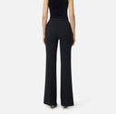 PANTALON ELISABETTA FRANCHI, Nasturi cu logo, Negru