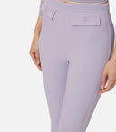 PANTALONI ELISABETTA FRANCHI, Trousers in double layer stretch crêpe fabric with embroidered logo