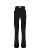 Pantaloni ELISABETTA FRANCHI, Trousers in technical bi-elastic fabric with belt