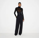Pantaloni ELISABETTA FRANCHI, Flowing gabardine trousers