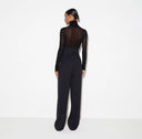 Pantaloni ELISABETTA FRANCHI, Flowing gabardine trousers