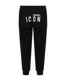 PANTALONI DSQUARED2, Insertie ICON, Negru