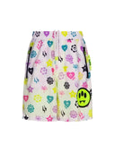 PANTALONI SCURTI BARROW, White with Print