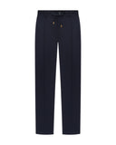 PANTALONI STEFANO RICCI , Logo Insert, Wool, Navy Blue