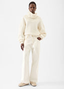 Jeans JACQUEMUS, The wide de-Nîmes, Alb