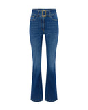 Jeans ELISABETTA FRANCHI, Boot-cut jeans with belt