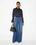 Jeans ELISABETTA FRANCHI, Bell-bottom jeans with small pockets