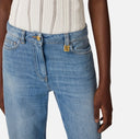 Jeans ELISABETTA FRANCHI, Palazzo jeans with logo detail