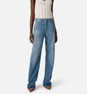 Jeans ELISABETTA FRANCHI, Palazzo jeans with logo detail