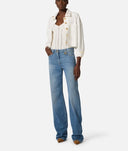 Jeans ELISABETTA FRANCHI, Palazzo jeans with logo detail