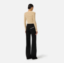 Blugi Elisabetta Franchi, Palazzo jeans, Negru