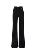 Blugi Elisabetta Franchi, Palazzo jeans, Negru