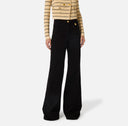 Blugi Elisabetta Franchi, Palazzo jeans, Negru