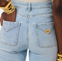 Jeans ELISABETTA FRANCHI, Boot-cut jeans with small pockets
