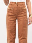 BLUGI ELISABETTA FRANCHI, High Waist, Maro