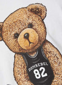 Tricou DOMREBEL, Play, Alb