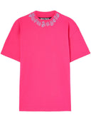 Tricou PALM ANGELS, Neck Logo Insert, Pink