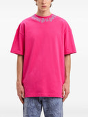 Tricou PALM ANGELS, Neck Logo Insert, Pink